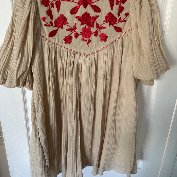 FREE PEOPLE ROSA LINDAEMBROIDERED MINI DRESS - Picture 3 of 4